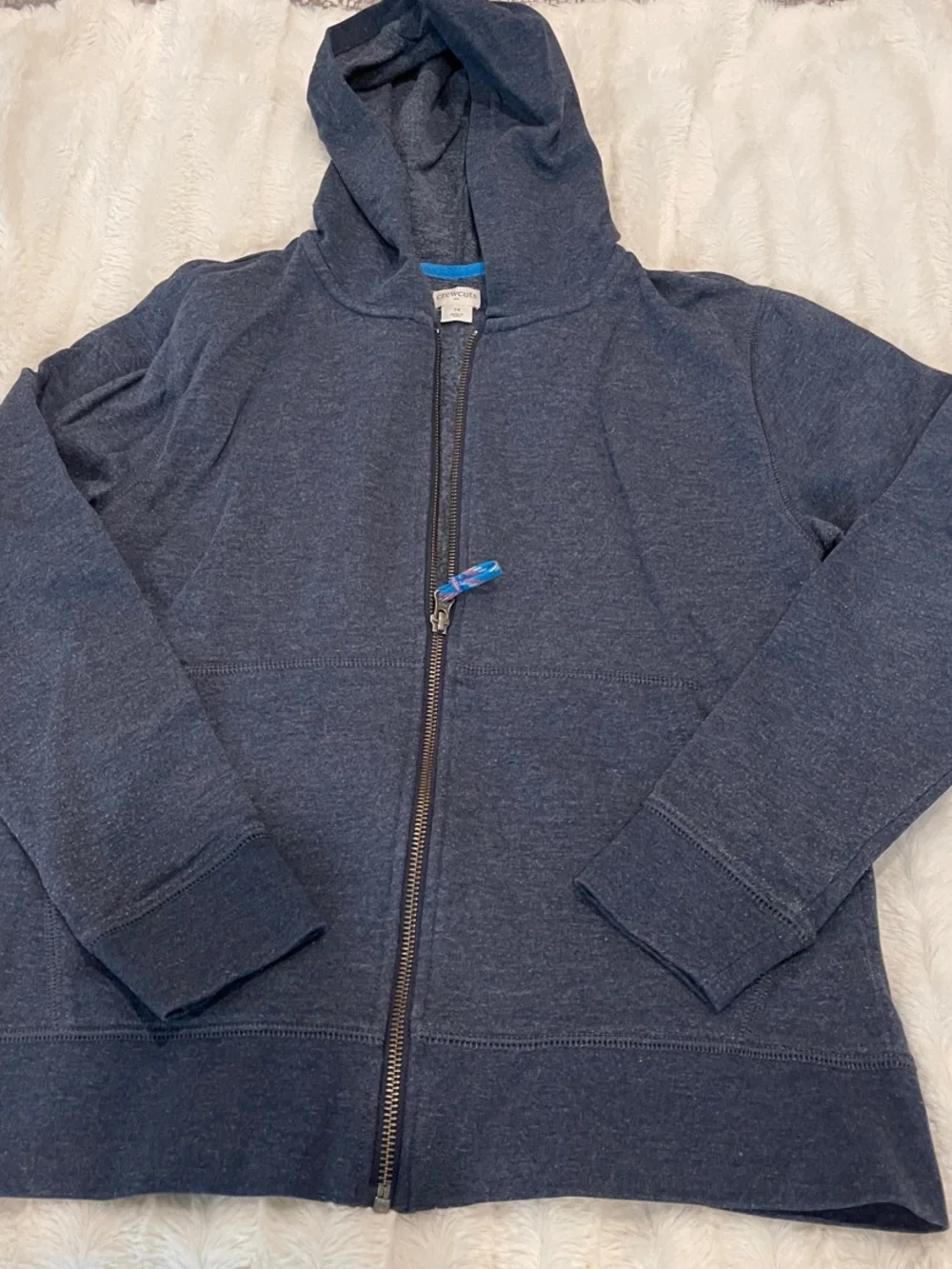 Crewcuts Navy Zip-Up Hoodie for Kids